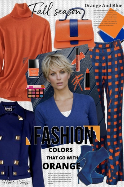 Orange and Blue- Fashion set