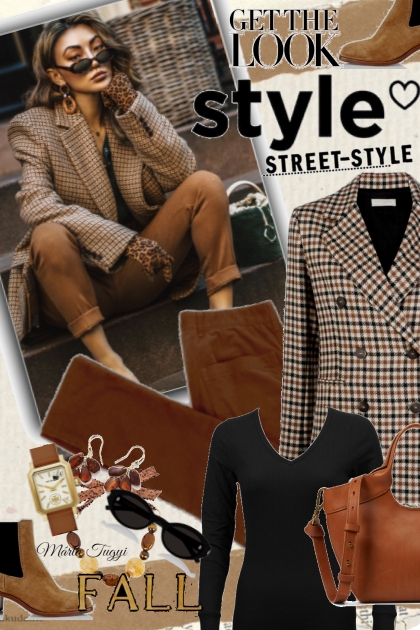 Fall street style 3.- Модное сочетание