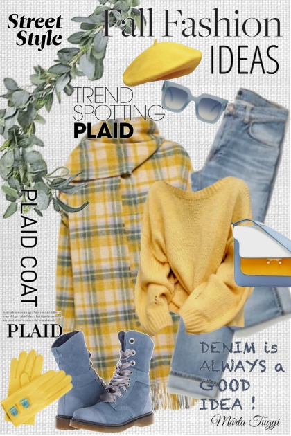 plaid coat 2.- Fashion set