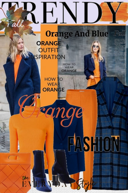 Orange and Blue 2.- Модное сочетание