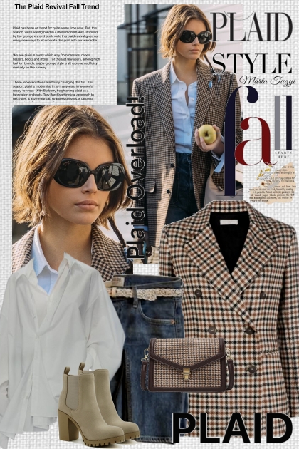 The Plaid Revival for Trend- Modekombination