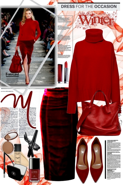 velvet skirt- Модное сочетание