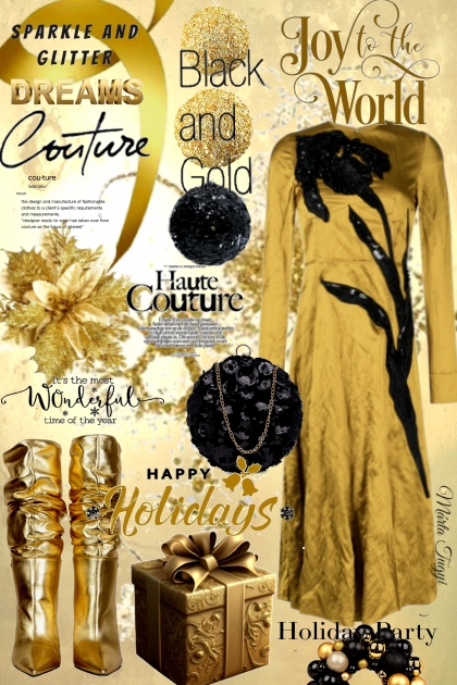 Black and Gold- combinação de moda