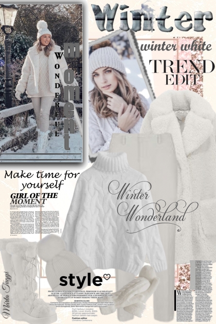 Winter White - combinação de moda