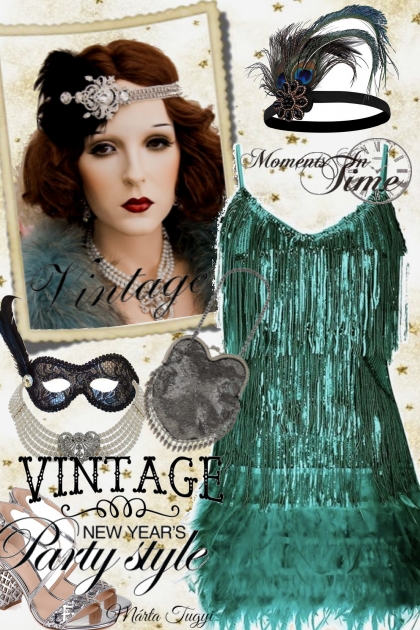 Vintage New Year's Party Style- Fashion set