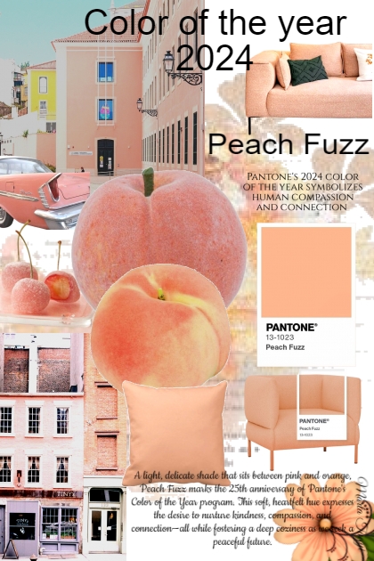 Color of the year 2024 Peach Fuzz- Combinaciónde moda