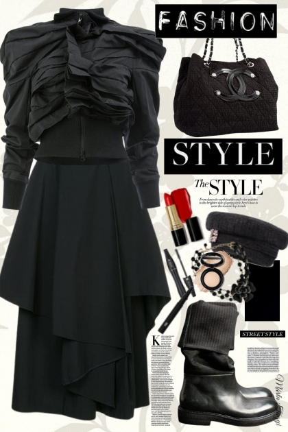 I love the black look- Modekombination