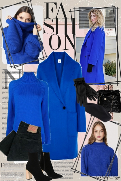 blue and black 2.- combinação de moda