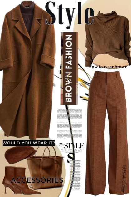 Brown Fashion 2.- Modekombination