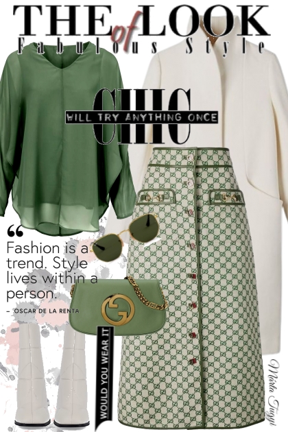 Gucci skirt 2.- Modna kombinacija