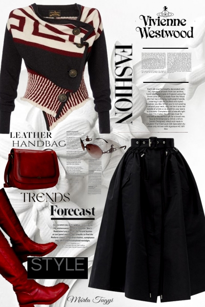 Vivienne Westwood cardigan- Modna kombinacija
