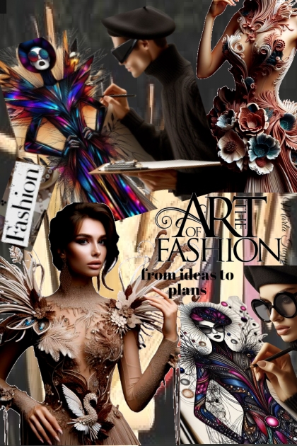 fashion and art- combinação de moda