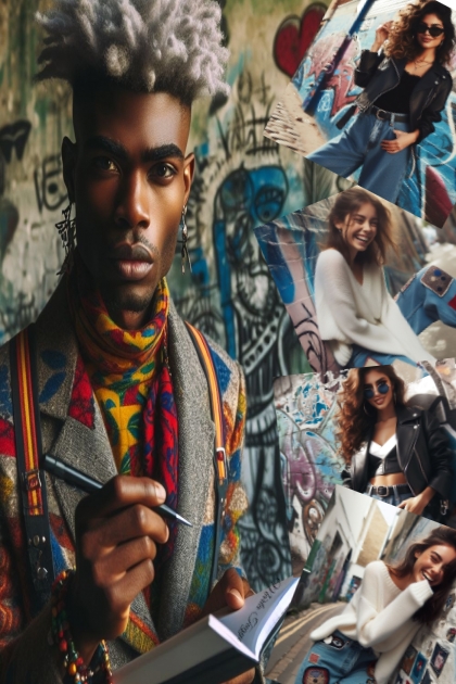 Graffiti and fashion- combinação de moda