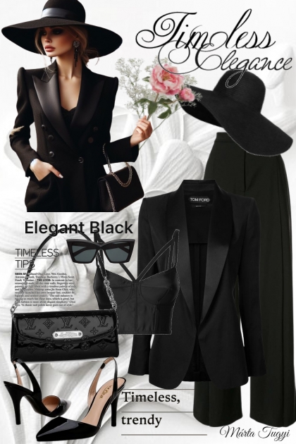 Elegant Black- Combinazione di moda