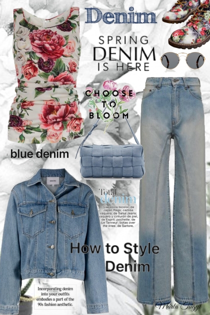 Spring Denim Fashion - Модное сочетание