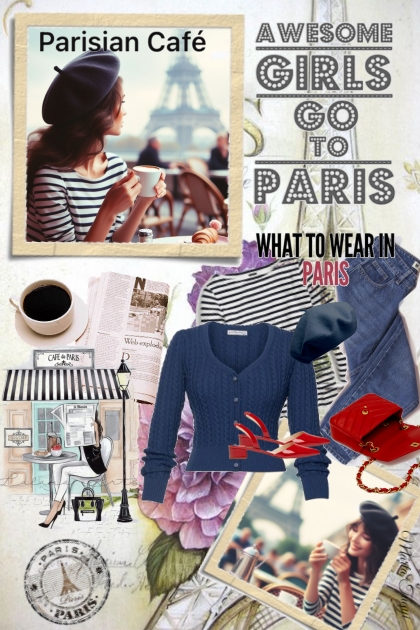 Awesome girls go to Paris- Modna kombinacija