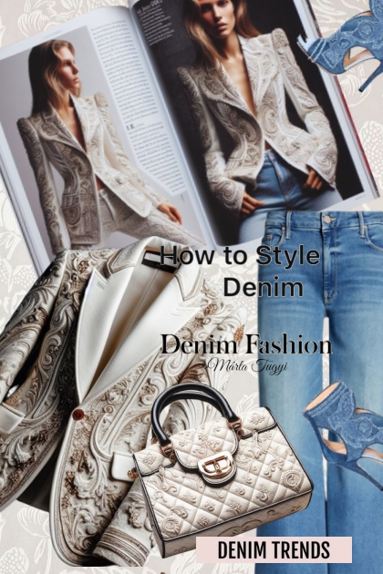 How to Style Denim 3.- Modna kombinacija