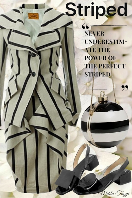 in striped- Модное сочетание