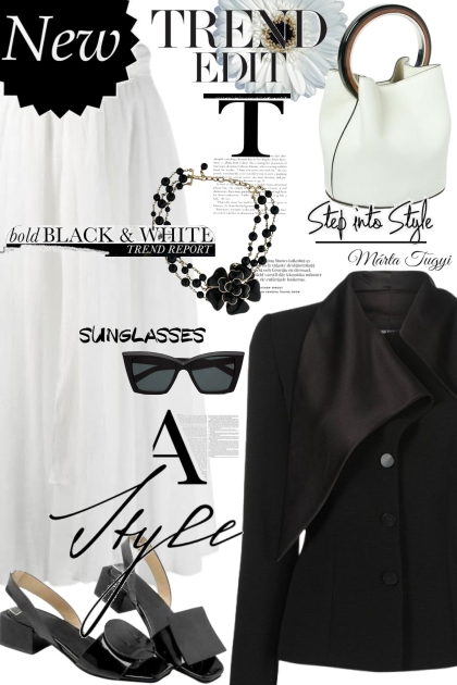 Black and White 20.- combinação de moda