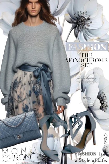 Monochrome look- Combinazione di moda