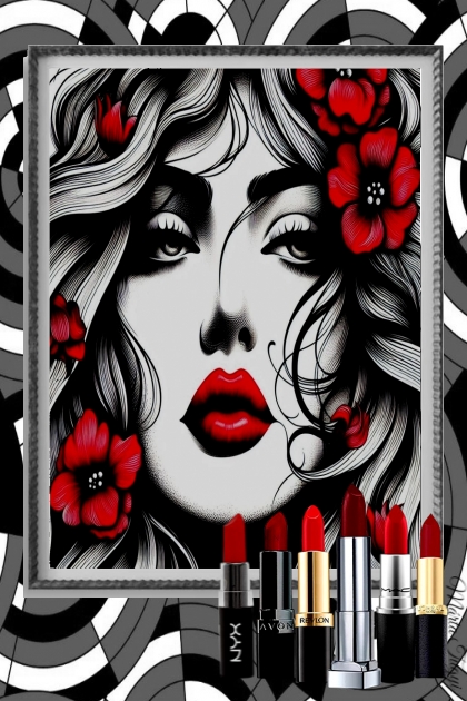 The power of red lipsticks- Модное сочетание