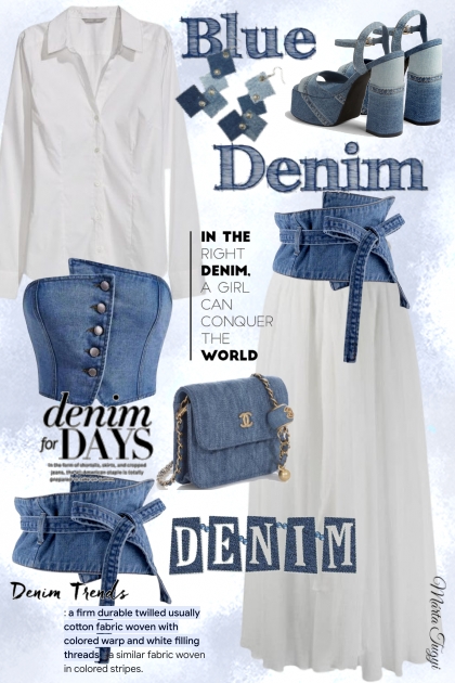 denim are always in fashion- Модное сочетание