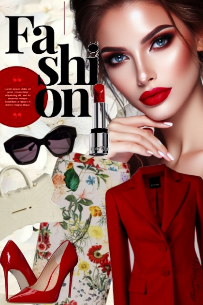 The power of red lipsticks 2.- combinação de moda