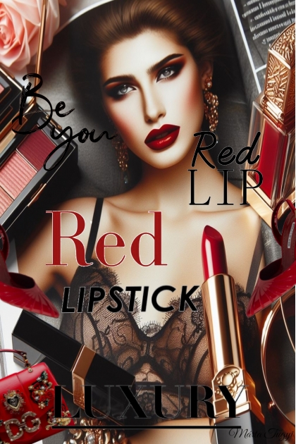 Red Lipstick- Combinaciónde moda