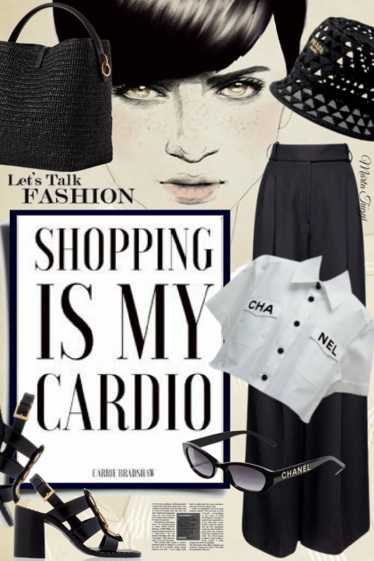 "Shopping is my cardio"- Модное сочетание