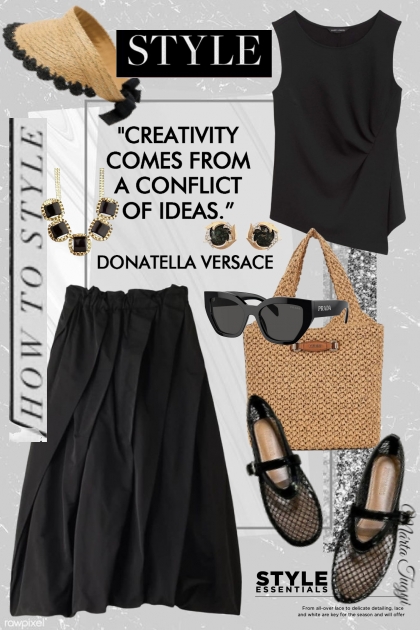 Creativity takes courage- combinação de moda