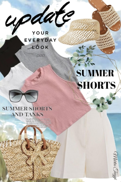 summer shorts- combinação de moda