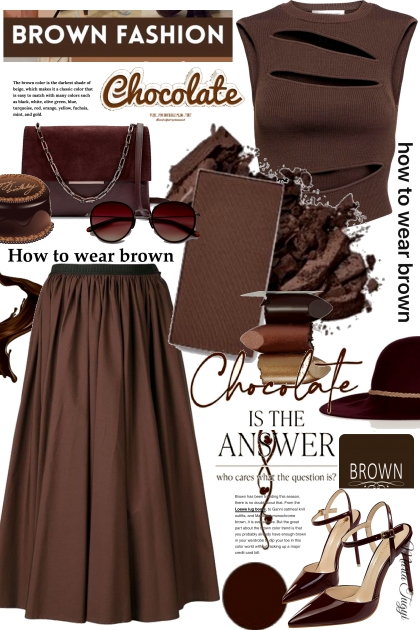 I'm a chocolate lover- Combinazione di moda