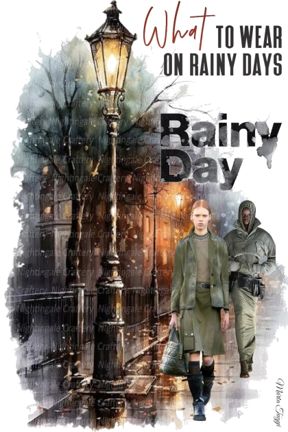 a rainy autumn day- Fashion set