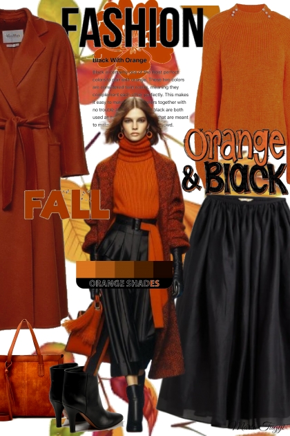 Orange and Black 5.- Fashion set