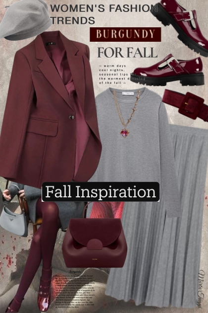 the most beautiful color combination of autumn- Fashion set