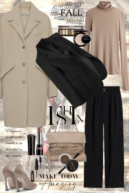 elegant look for fall- Combinazione di moda