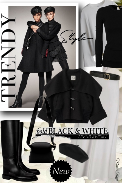 bold black and white - Fashion set