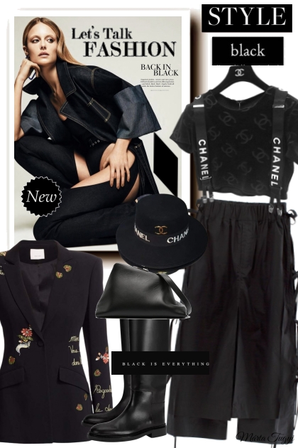 Black is everything- Combinazione di moda