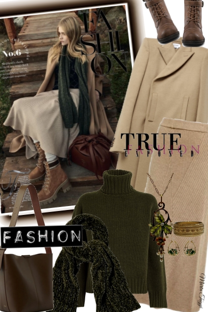 warm sweater for autumn- Fashion set