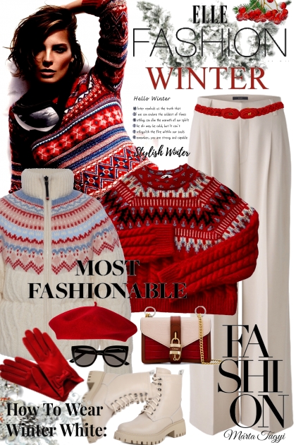 How to wear winter white- Fashion set