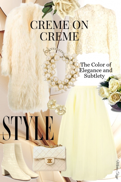 Creme on Creme 3.- Fashion set