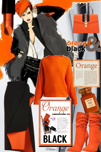 Orange and Black 6.- Modekombination