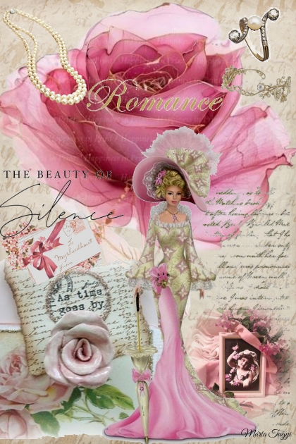 roses and pearls - vintage