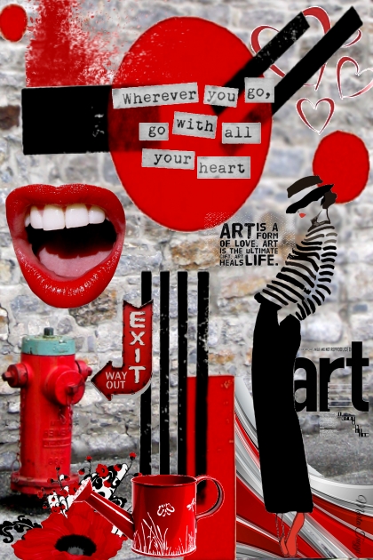 Let your heart guide you.- Modna kombinacija