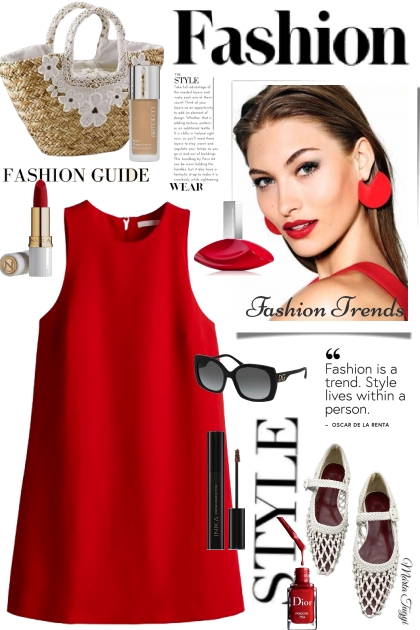just a red dress