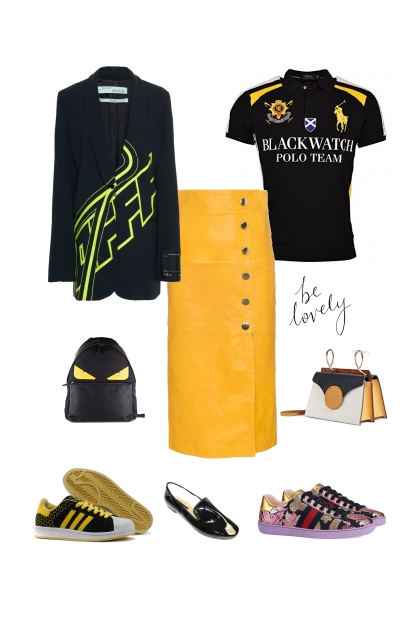Подиумные тренды: логомания и яркий желтый- Fashion set