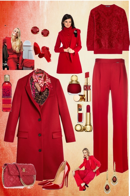 Red-on-Red...RED...The color everyone can wear- Модное сочетание