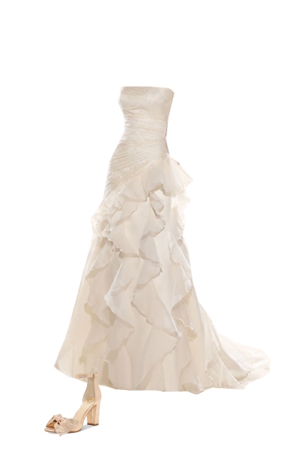 layered Wedding Gown- Modna kombinacija