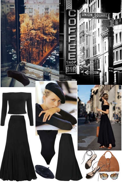 Black and White in the City- combinação de moda