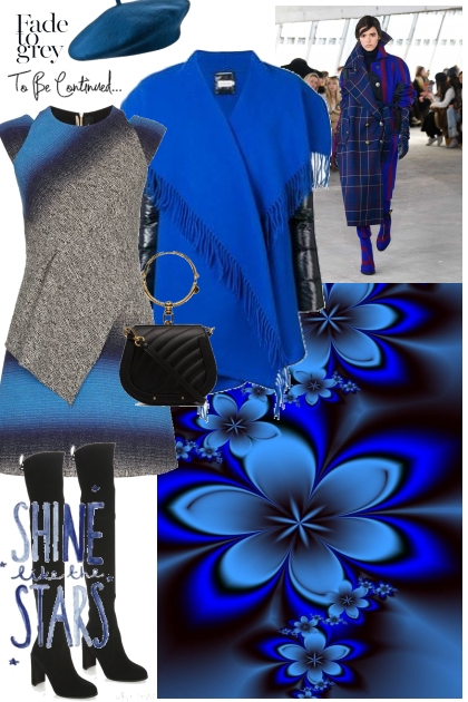 The Blue and Gray of It- Combinaciónde moda